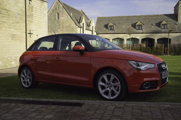 Audi A1 Sportback red