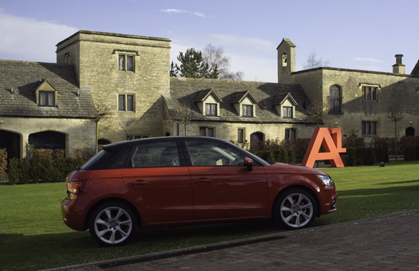 Audi A1 Sportback red and black
