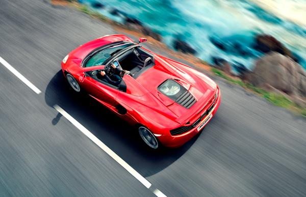 Mclaren Spider Red Above