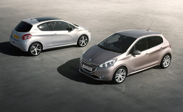 New Peugeot 208 Silver Front Back