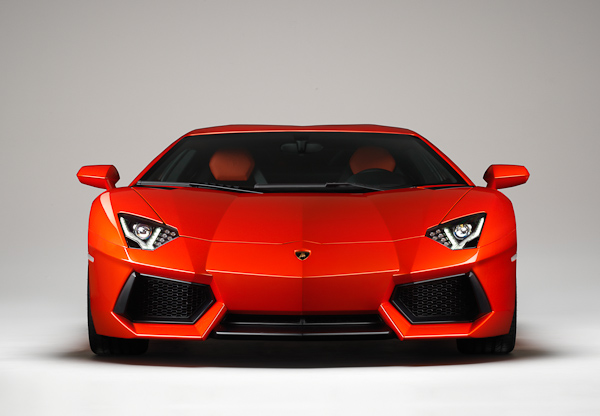 Orange Lamborghini Aventador