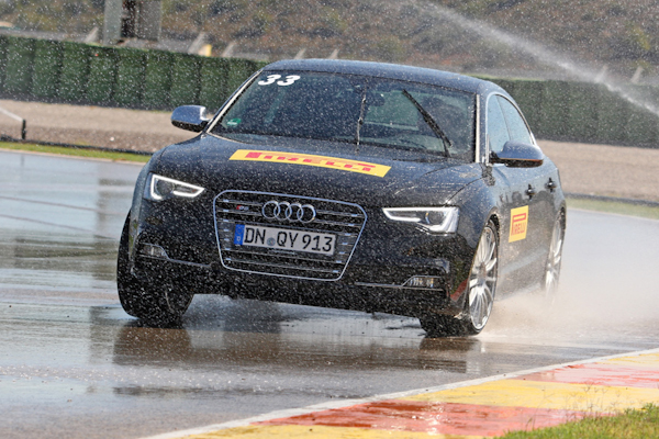 Pirelli wet testing